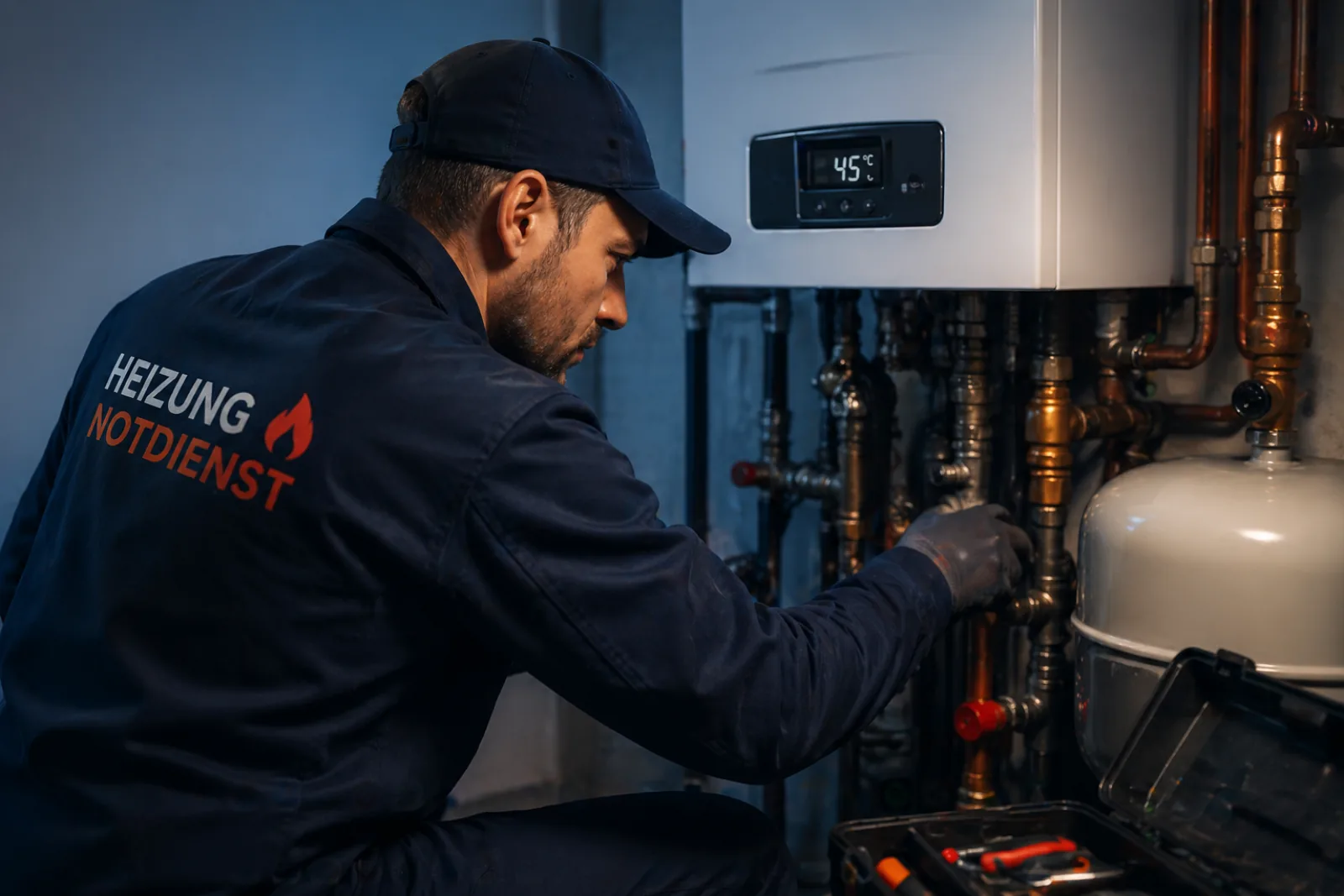 Anruf beim 24/7 Notdienst – Schritt 1